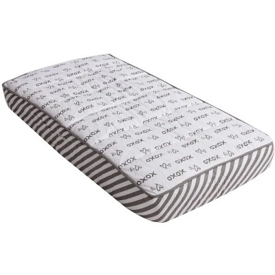 Bacati - Love Gray/White Kisses N Hugs Changing Pad Cover 9 Bacati - Love Gray/White Kisses N Hugs Changing Pad Cover - Image 7