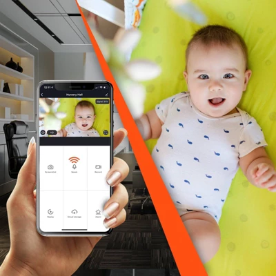 MobiCam Multi-Purpose, WiFi Video Baby Monitor - Baby Monitoring System - WiFi Camera With 2-way Audio, Recording 5 MobiCam Multi-Purpose, WiFi Video Baby Monitor - Baby Monitoring System - WiFi Camera With 2-way Audio, Recording - Image 3