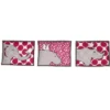 Bacati - Ikat Dots Leopard Pink Grey Muslin Girls 10 Pc Crib Set With Wall Hangings & Mobile