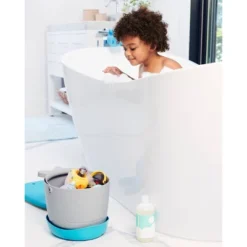 Skip Hop Moby Stowaway Bath Toy Bucket - Gray -Baby Products Store GUEST fdba1cf4 3e43 42da 8289 fd95af00e8f3
