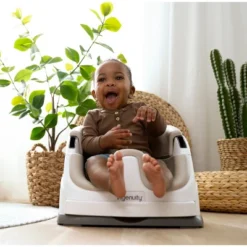 Ingenuity Baby Base 2-in-1 Booster Feeding And Floor Seat With Self-Storing Tray -Baby Products Store GUEST ff1c4c4f 2ff3 4e90 b263 7eb07fef05db